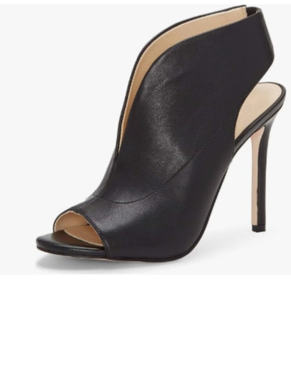 YDN Black Chic Slingback Peep Toe Stiletto High Heel Ankle Boots Cutout Sandals